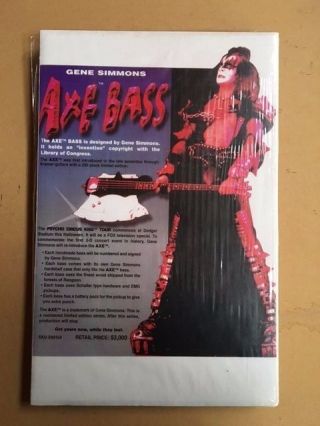 Kiss Gene Simmons & Axe Bass