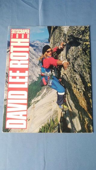 David Lee Roth - Skyscraper Tour - Concert Program Book Van Halen 1988