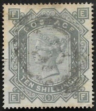 1883 Qv Sg128 10s Grey - Green Blued Paper Ef Fine/very Fine Cv £3200 Scarce