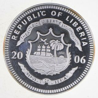 Silver - World Coin - 2006 Liberia 20 Dollars - World Silver Coin 765