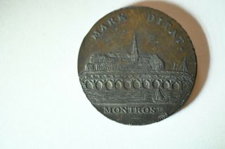 Gb.  1796.  Sure Are The Rewards Of Industry Mare Ditat Montrose 1/2 Pennytoken.