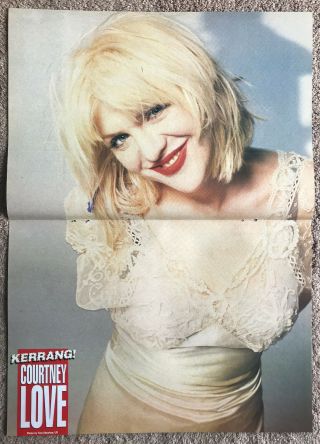 Courtney Love 1995 Uk Magazinel Centrefold Poster Hole