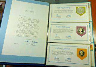 1973 British Virgin Islands - Official Proof Set (6) W/ 1 Oz Silver In Fdc &