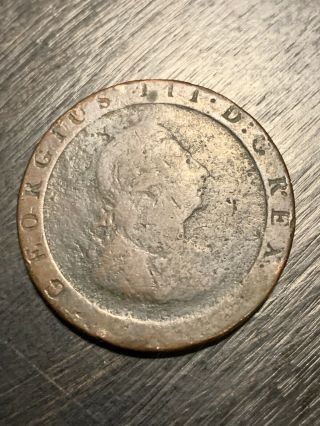 1797 George Iii English Copper Penny