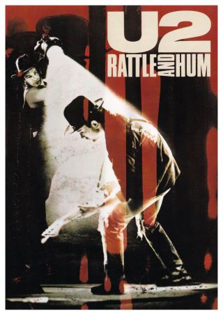 U2 - Rattle & Hum Movie Poster,  7x10 Color Photo