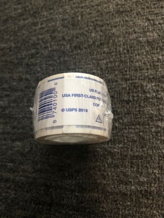 Usps Forever 100 Stamps 2018 Us Flag In Roll