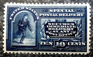 Buffalo Stamps: Scott E5,  Special Delivery,  Hr/og & Vf,  Cv = $210