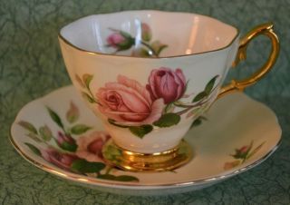 Royal Albert English Beauty Teacup And Saucer Yellow