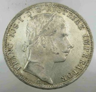 Austria Österreich 1 Florin 1861 A Gulden Franz Joseph I Silver [4492