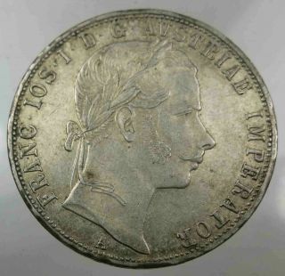 Austria Österreich 1 Florin 1860 A Gulden Franz Joseph I Silver [4491