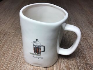 Vintage Rae Dunn Magenta Exclusive French Press Coffee Tea Mug Rare