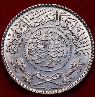 Uncirculated 1954 Saudi Arabia 1/2 Riyal Silver Foreign Coin