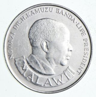 Silver - World Coin - 1974 Malawi 10 Kwacha - World Silver Coin 840