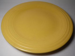 1936 Old Vintage Yellow Fiesta 10 3/8 " Dinner Plate Fiestaware Homer Laughlin Co