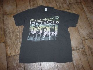 All American Rejects On Deck 2012 Concert Tour T - Shirt Charcoal Gray Med Great
