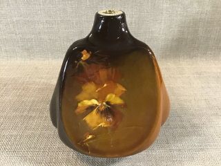 Wild Antique Weller Pottery Louwelsa Oil Lamp Base? Vase Unsigned Rare