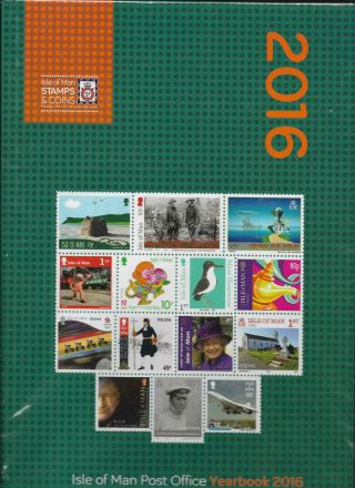 Isle Of Man 2016 - Post Office Year Book & Stamps For Year