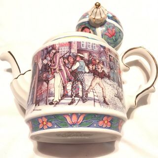 Collector’s English Sadler Teapot - Charles Dickens; Oliver Twist.  Made England