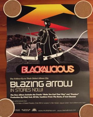 Blackalicious Blazing Arrow Promotional Poster 18” X 24”