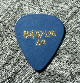Babylon A.  D.  // Ron Freschi 1992 Tour Guitar Pick Blue/gold // Ad Keel Tora Xyz