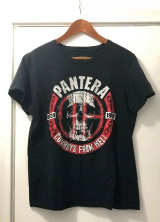 Pantera “cowboys From Hell” 07/24/1990 Tag - Less T - Shirt Black Men’s Size Large