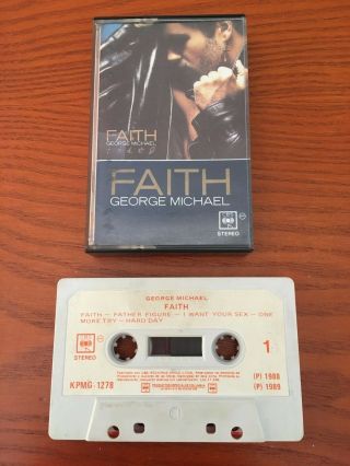 George Michael - Faith (chilean Cassette) La Cartilla Ganadora Shell Edition.