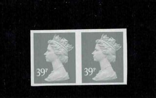 39p Y1203 Sg £325 2 Band Stamp Total Imperf Mistake Error Mnh