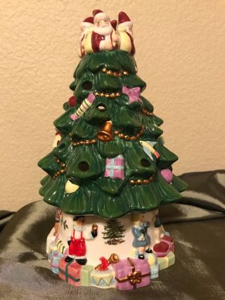 Spode Christmas Tree 9 " Candle Lamp Tea Light Votive