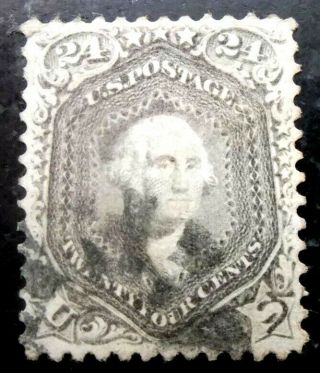 Buffalo Stamps: Scott 78,  1861 Washington,  Xf With Fancy Cancel,  Cv = $1,  000