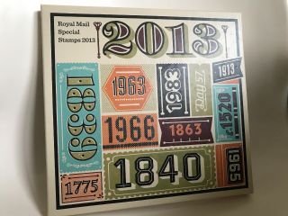 Royal Mail Special Stamps 2013 Year Book 30 Complete Stamps And Minisheet