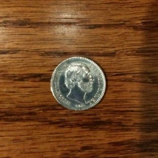 1877 Willem Ii Koning Der Ned G H V L Netherlands - Silver 10 Cent