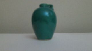 Shawnee Pottery Miniature Green Vase Marked U.  S.  A