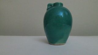 Shawnee Pottery Miniature Green Vase Marked U.  S.  A 2