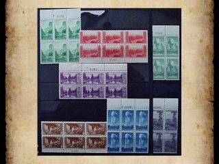 Us Scott 740 - 749 National Parks Issues 1934 10 Plate Blocks Of 6 Mnh