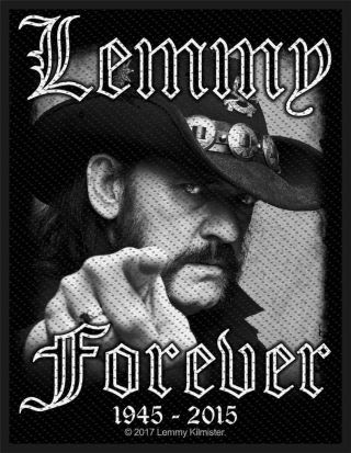 Official Licensed - Lemmy - Forever Sew On Patch Metal Motorhead