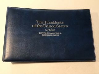 Presidents Of The United States First Day Issue Maximum Cards In Binder Set