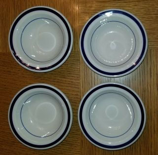 4 Vintage Homer Laughlin China 5” Us Navy Bowl Plate Saucer Dish Military