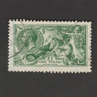 Great Britain 1913 King George V One Pound Seahorse Stamp
