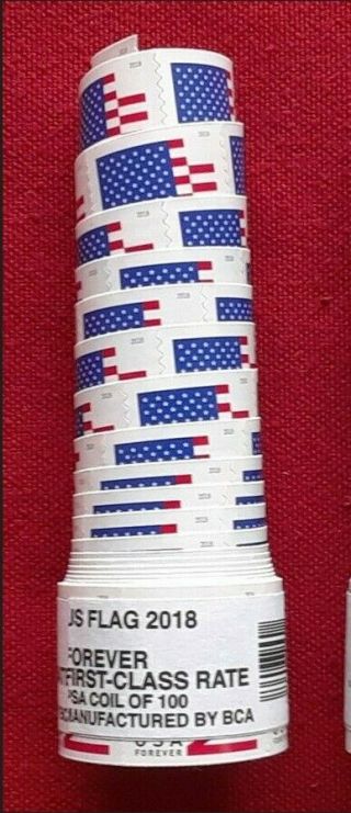 Us Flag 2018 Usps 100 Forever Stamps - 100 Pieces
