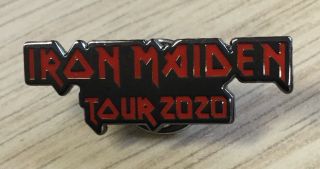 Iron Maiden Rock Music Souvenir Enamel Pin Badge - Rare Collectable - Red