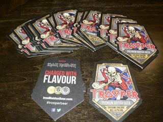 20 Iron Maiden Trooper Beer Bar Mats Coasters Robinsons Brewery.