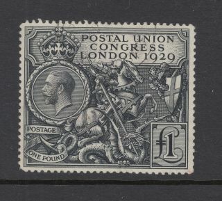 1929 Gb Puc £1 Stamp Sg 438 Cat £550