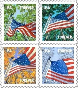 100 Forever Flag Usps Forever Stamps For First Class Mailing