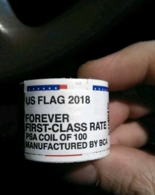 Usps Flag Coil Of 100 Postage Forever Stamps Retails For $55.
