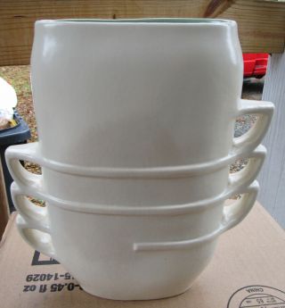 Vintage Red Wing Pottery Art Deco Vase 1359 Stacked Tea Cups