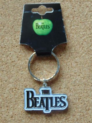 Official The Beatles Logo Metal Keyring,  Keychain