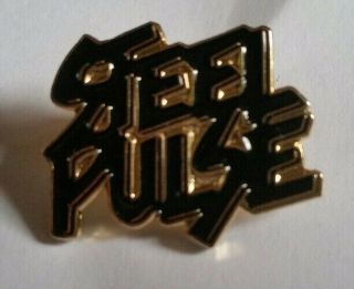 Steel Pulse - Metal Pin / Badge.  Logo.  Reggae.  Bob Marley.  1 " X 3/4 ".  Like