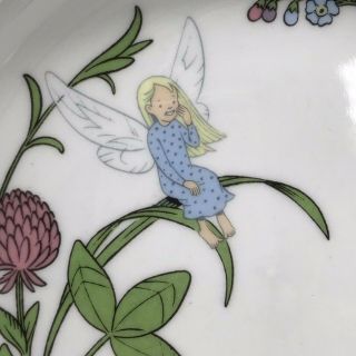 Arabia of Finland Porcelain Plate Toddler Child Size Whimsical Fairy Fox Forest 2