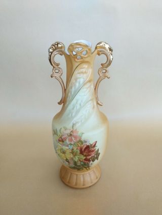 Royal Wettina R H Austrain Hand Painted 11 Inch Vase