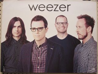 Weezer 2014 Alright In The End 2 Sided Promotional Poster Flawless Old Stock
